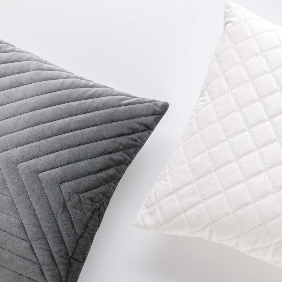 Poszewka Welwetowa Minister 45x45 cm z motywem geometrycznym