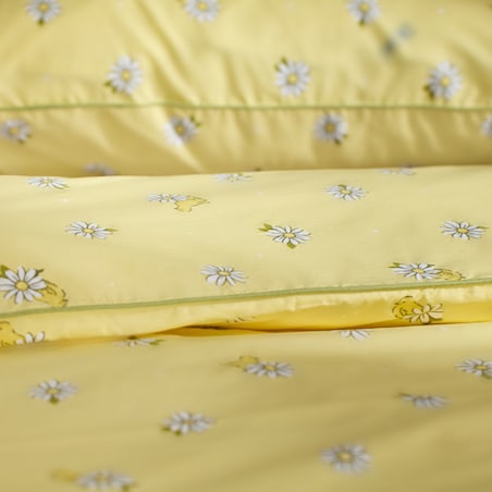 Pościel bawełniana z lamówką Diloso 200x220 cm z motywem kwiatowym