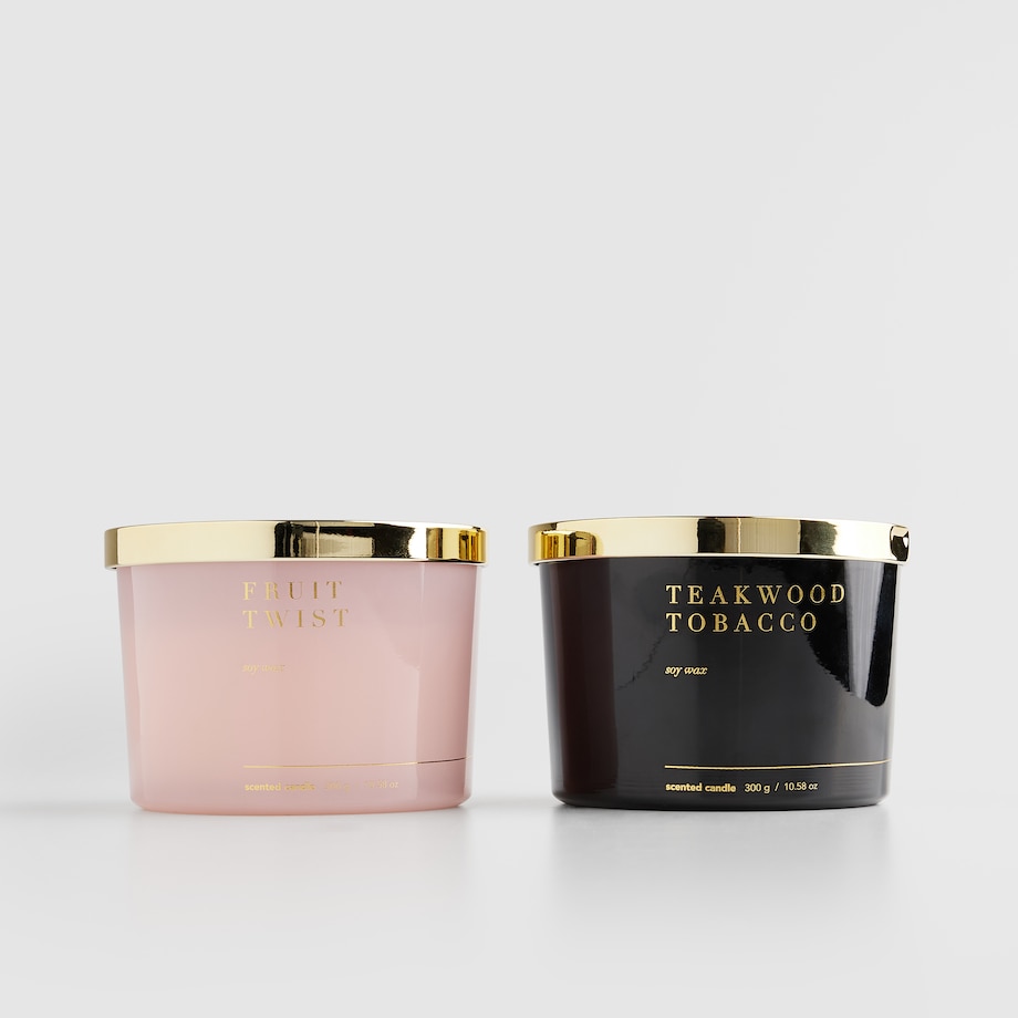 Świeca Zapachowa Zephyro z motywem napisów