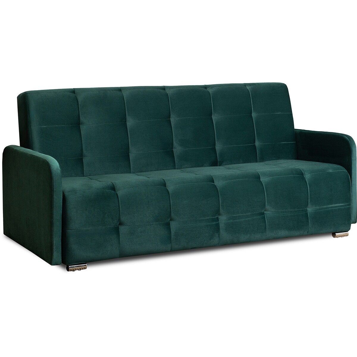 Sofa Rozkładana z Funkcją Spania Welurowa ARIA