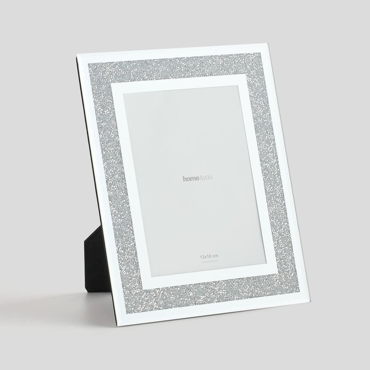 Lustrzana ramka z kryształkami diamentdust