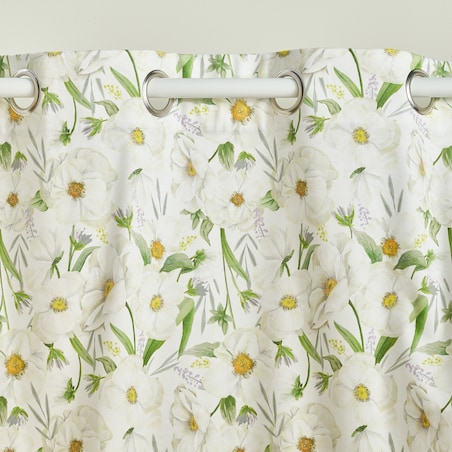 Zasłona z nadrukiem Emeris 140x250 cm z motywem kwiatowym