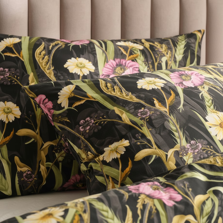 Pościel z bawełny satynowej Lorelli 200x220 cm z motywem kwiatowym