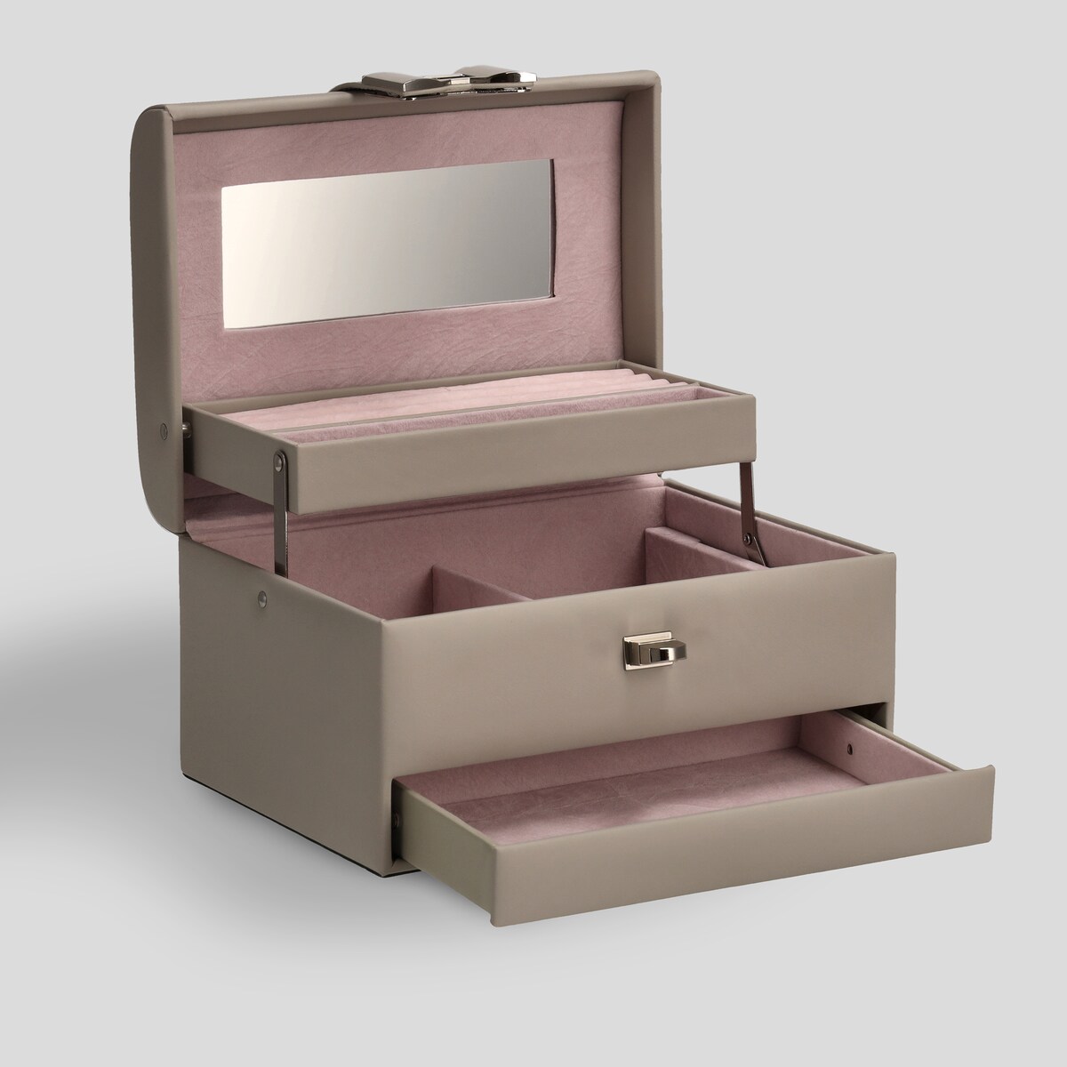 Kuferek na biżuterię z motywem kokardy patty