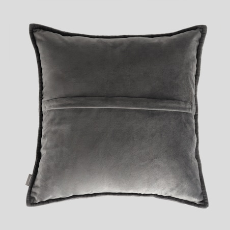 Poszewka welwetowa z geometrycznym przeszyciem Plums 45x45 cm