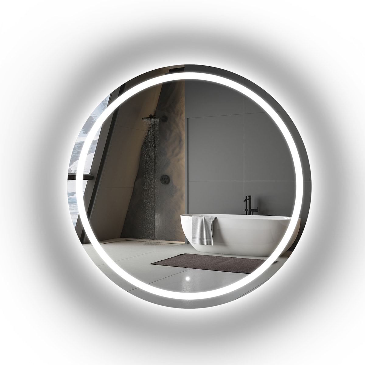 Lustro okrągłe łazienkowe z podświetleniem MAIA LED
