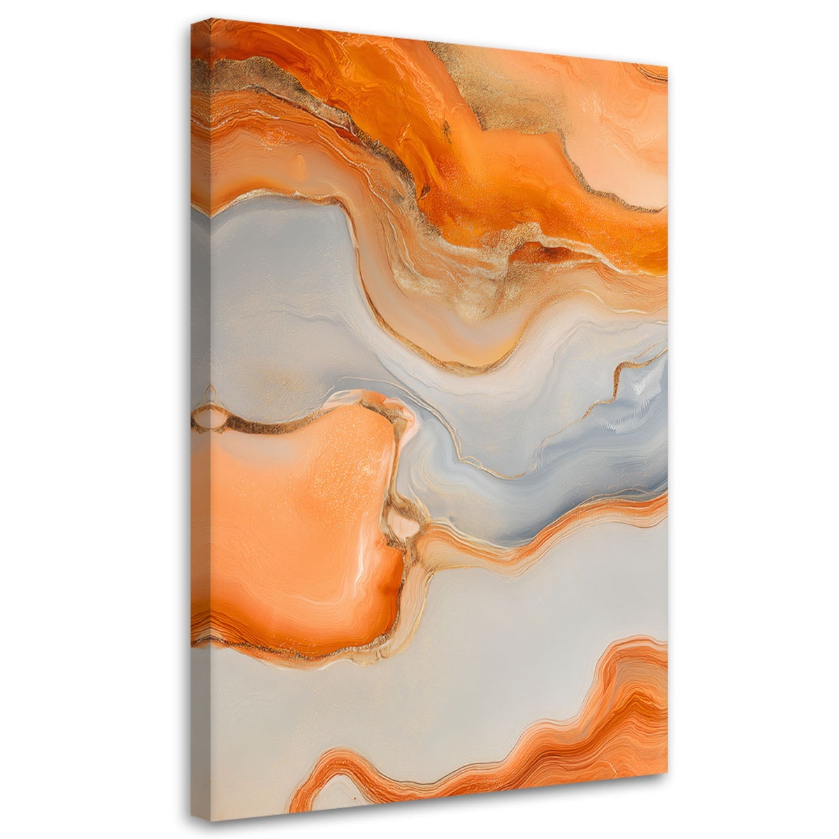 Feeby Obraz do salonu, Grafika Abstrakcja Marmur Pomarańczowy 40x60