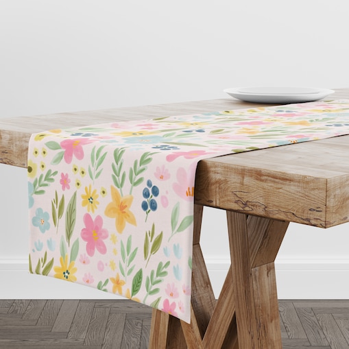 Bieżnik Flower vibes 35x180 cm
