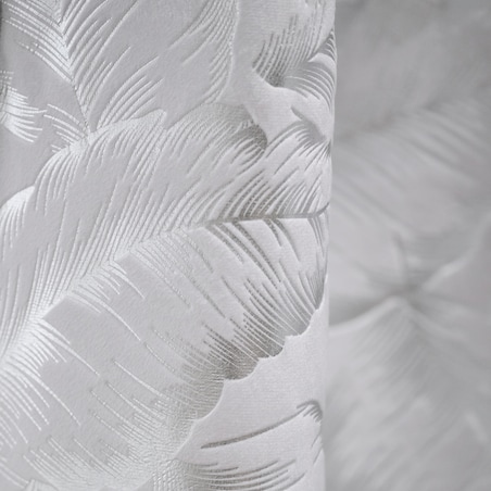 Zasłona Welwetowa Foglare 140x280 cm z motywem liściastym