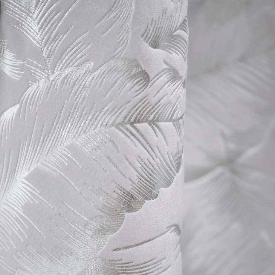 Zasłona Welwetowa Foglare 140x280 cm z motywem liściastym