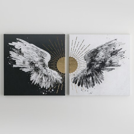 Komplet Obrazów Wingseto z motywem abstrakcyjnym