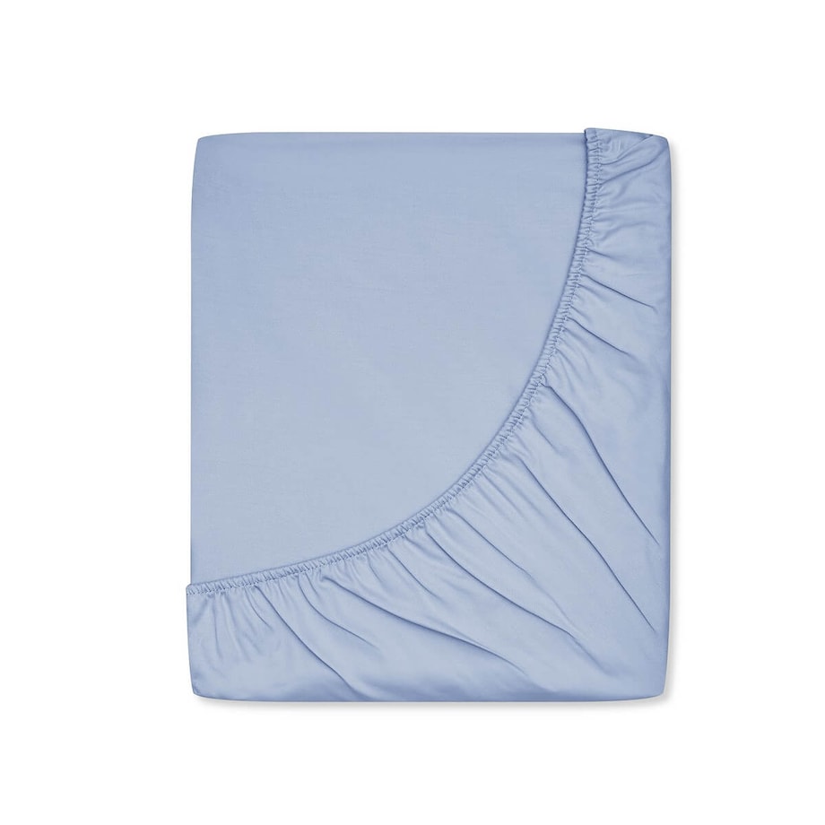 Prześcieradło satynowe z gumką ice blue 140 x 200 cm