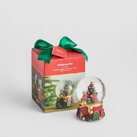 Kula Śnieżna Z Pozytywką Nutty z motywem choinki