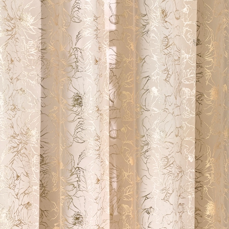 Zasłona z nadrukiem Casinosis 140x250 cm z motywem kwiatowym