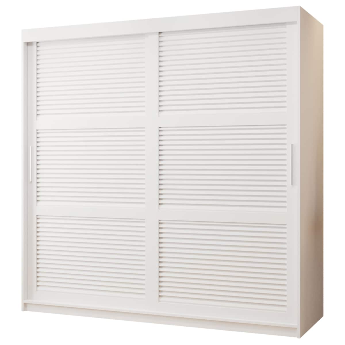 Szafa przesuwna Garderoba ŻALUZJA 180 biały