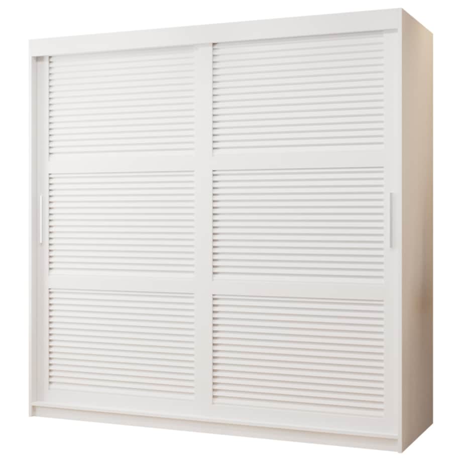 Szafa przesuwna Garderoba ŻALUZJA 180 biały