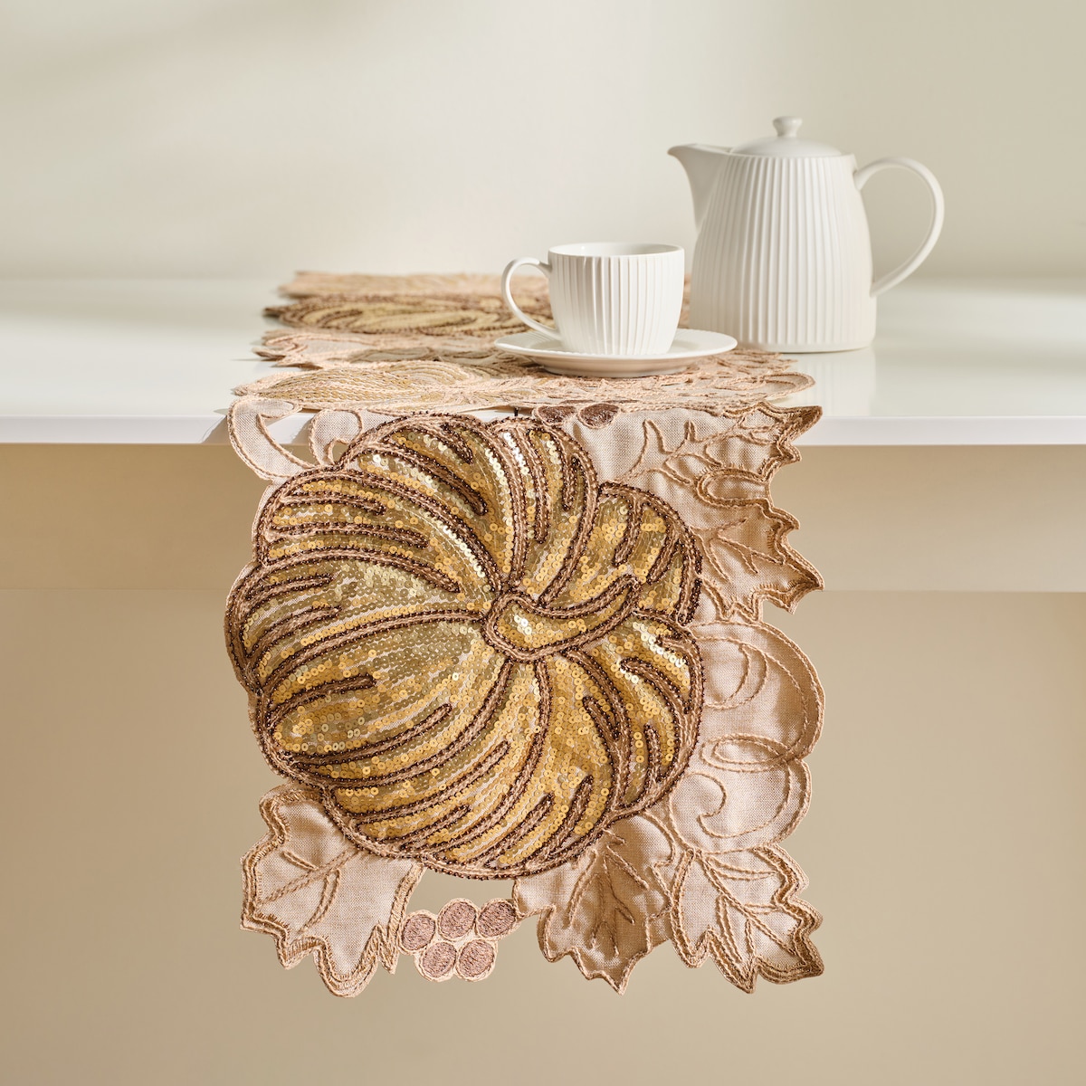 Bieżnik Haftowany Pumpkinos 35x180 cm