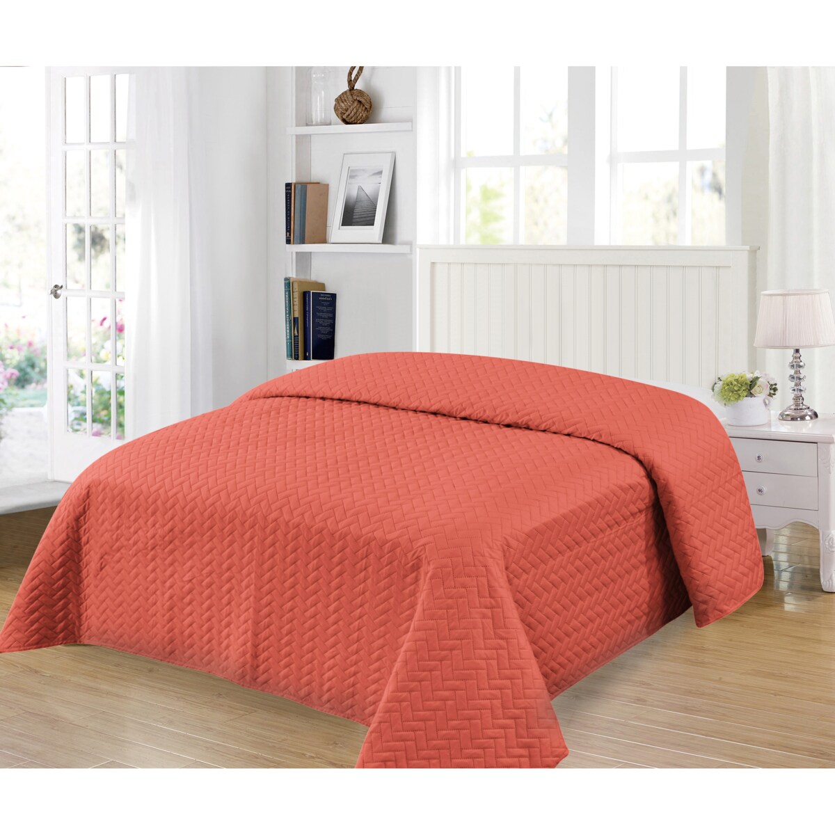 Jednokolorowa narzuta na łóżko Twist 200x220 cm