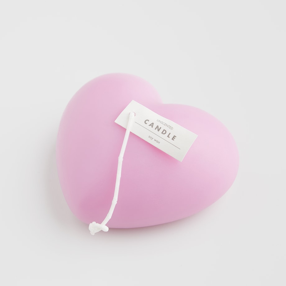 Świeca Corazone z motywem serca