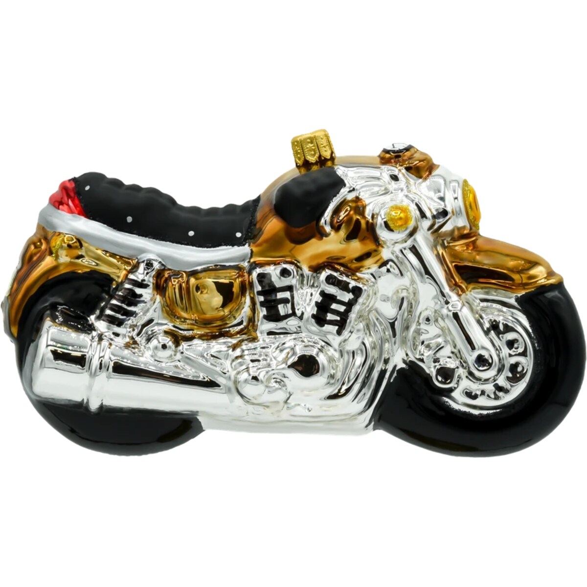 Bombka choinkowa: Motocykl: złoty