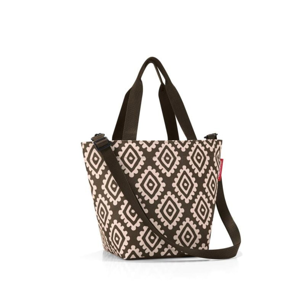 Torba shopper XS diamonds mocha - poliester, 4 l