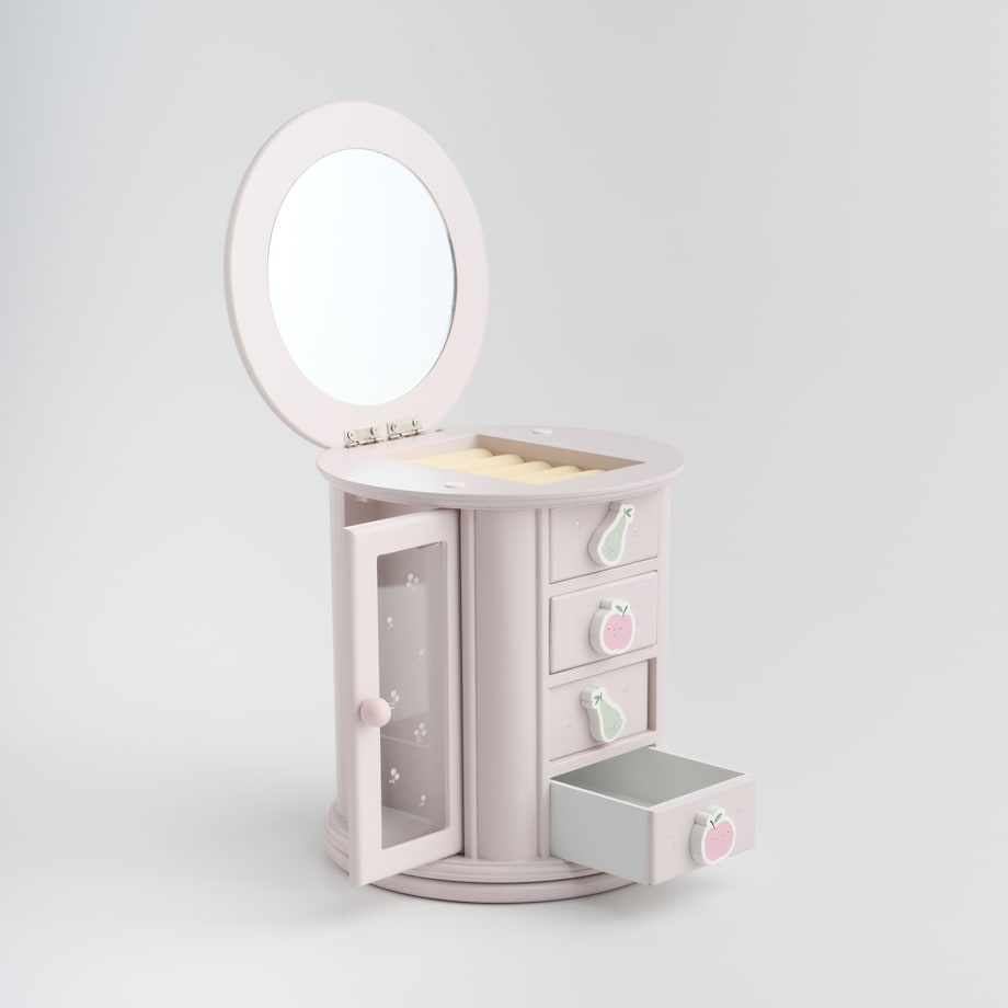 Dziecięca szkatułka na biżuterię z motywem owoców