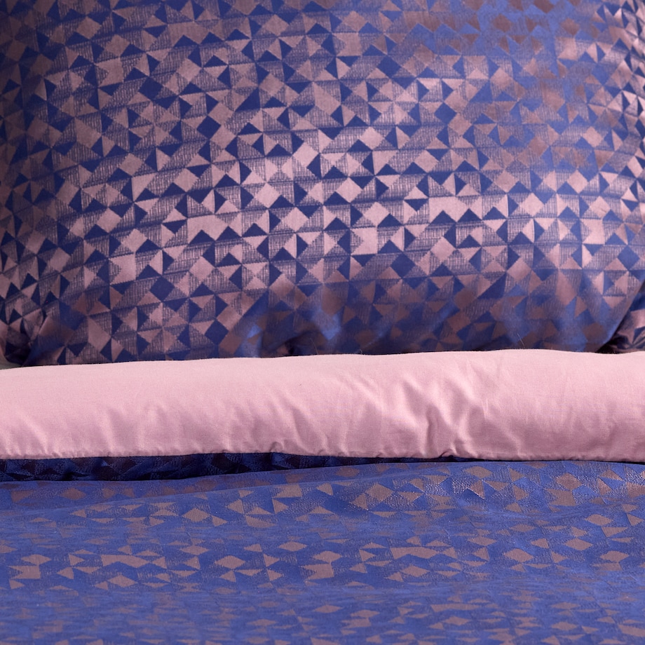 Pościel Żakardowa Modulo 160x200 cm z motywem geometrycznym