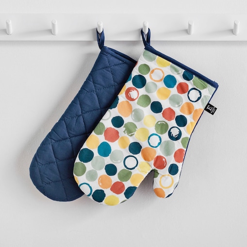 Komplet Rękawic Kuchennych Colourful Points 19x30 cm