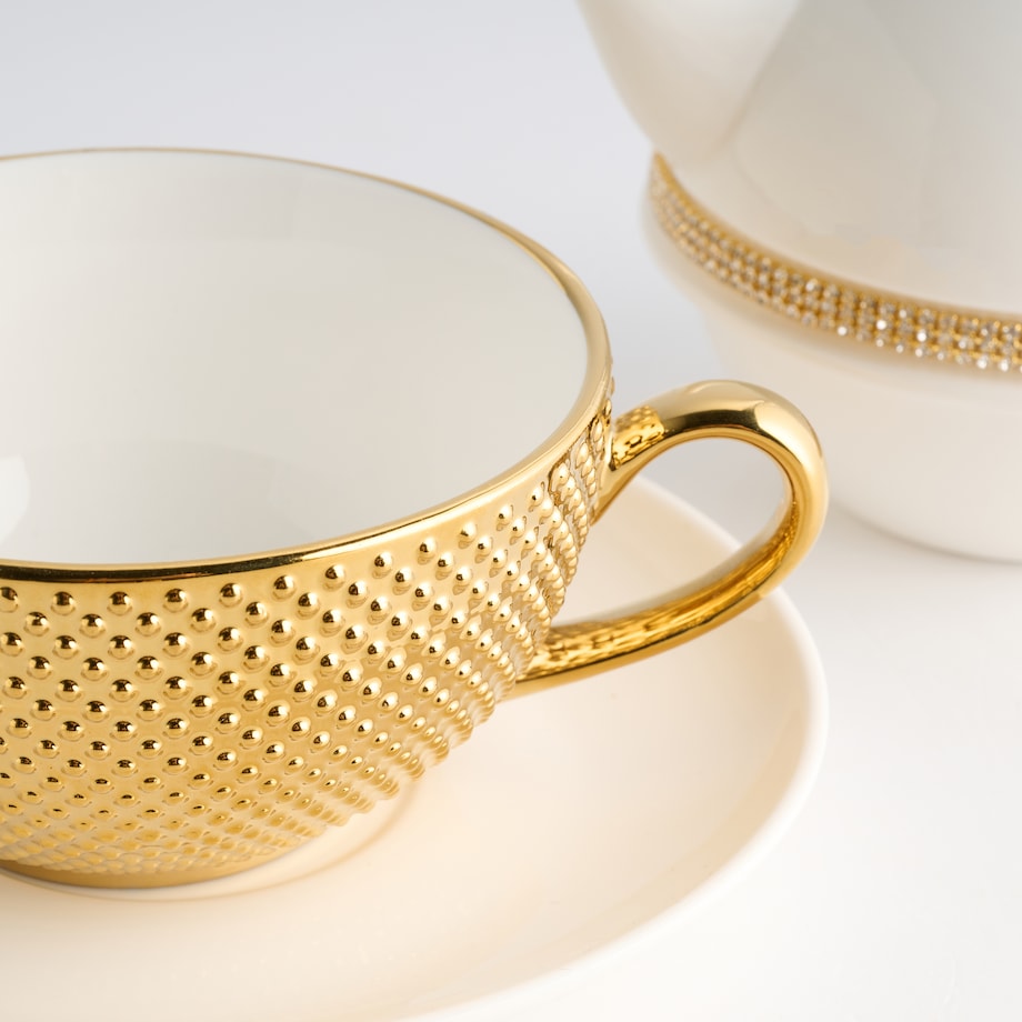 Czajniczek Z Filiżanką Glamtis gold