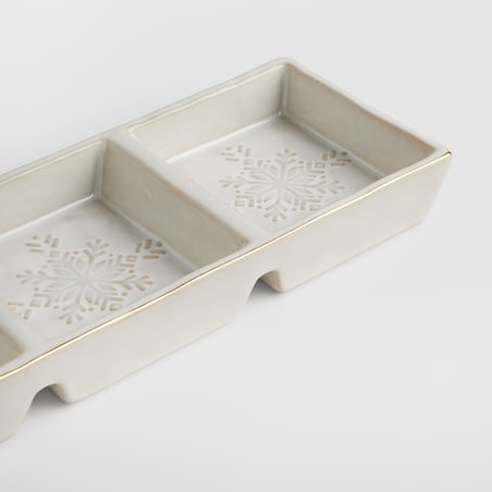 Patera Flakes z motywem śnieżynki