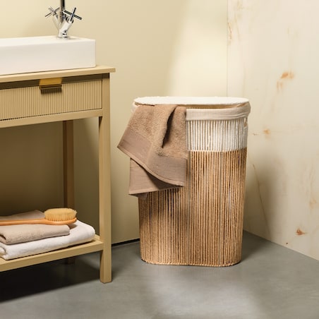 Kosz na pranie z tekstylną wyściółką isles 60 l