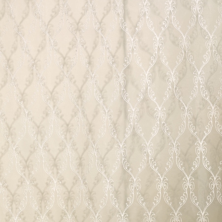 Firana haftowana Bella 140x250 cm z motywem arabeski