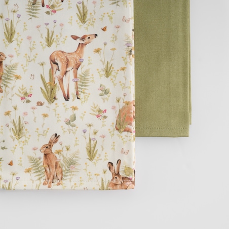 Komplet Ścierek Bambik 45x65 cm z motywem zwierzęcym