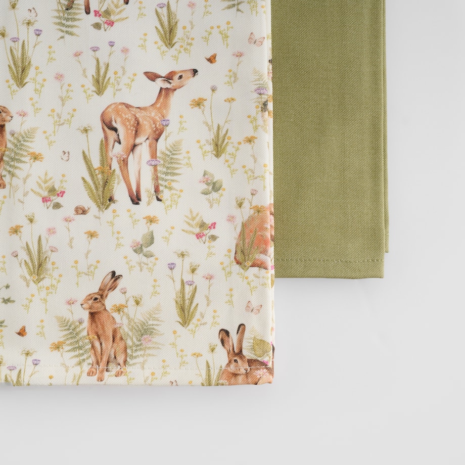 Komplet Ścierek Bambik 45x65 cm z motywem zwierzęcym