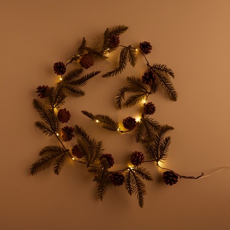 Girlanda LED Frej z motywem roślinnym