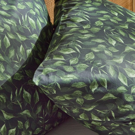 Pościel z bawełny satynowej Tavelia 200x220 cm z motywem liściastym