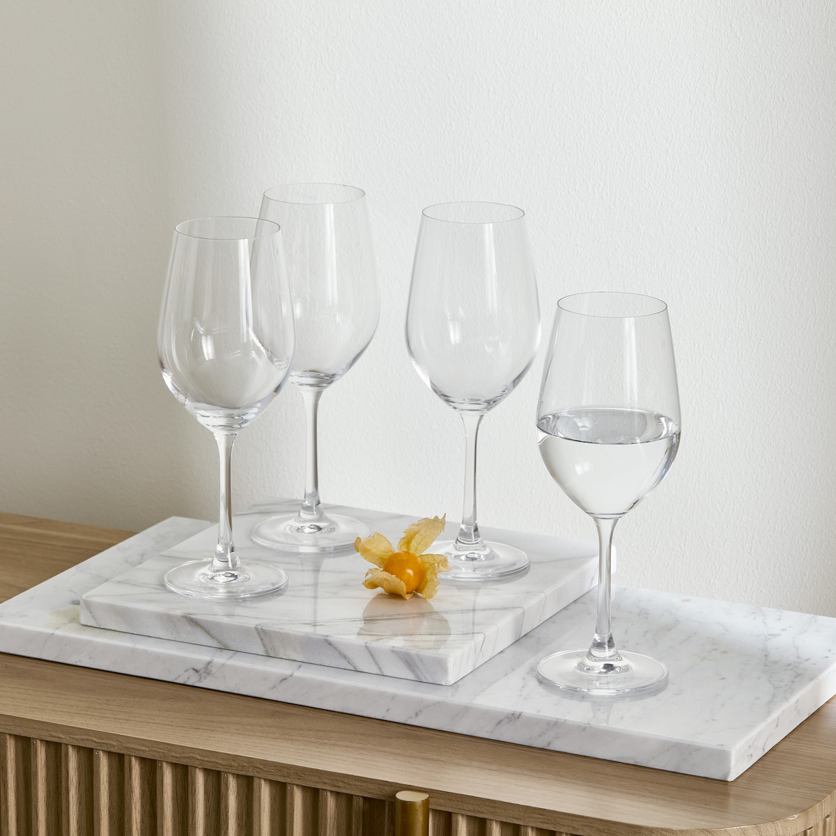 Komplet kieliszków do wina ze szkła kryształowego Anoa
