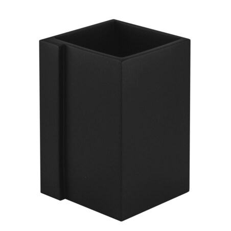 Kleine Wolke Gerry Kubek łazienkowy polyresin czarny matowy