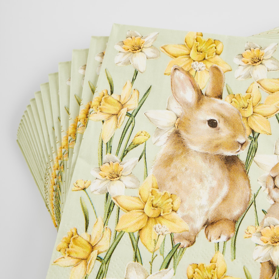 Komplet Serwetek Daffelisbunny z motywem królika