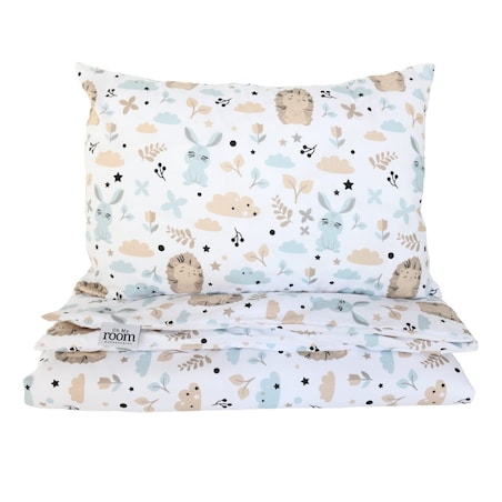 Pościel dziecięca bawełniana - leśne zwierzątka 100/135