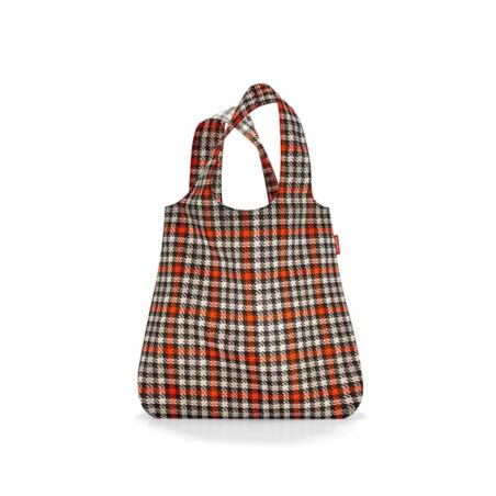 Siatka mini maxi shopper glencheck red, poliester, 15l