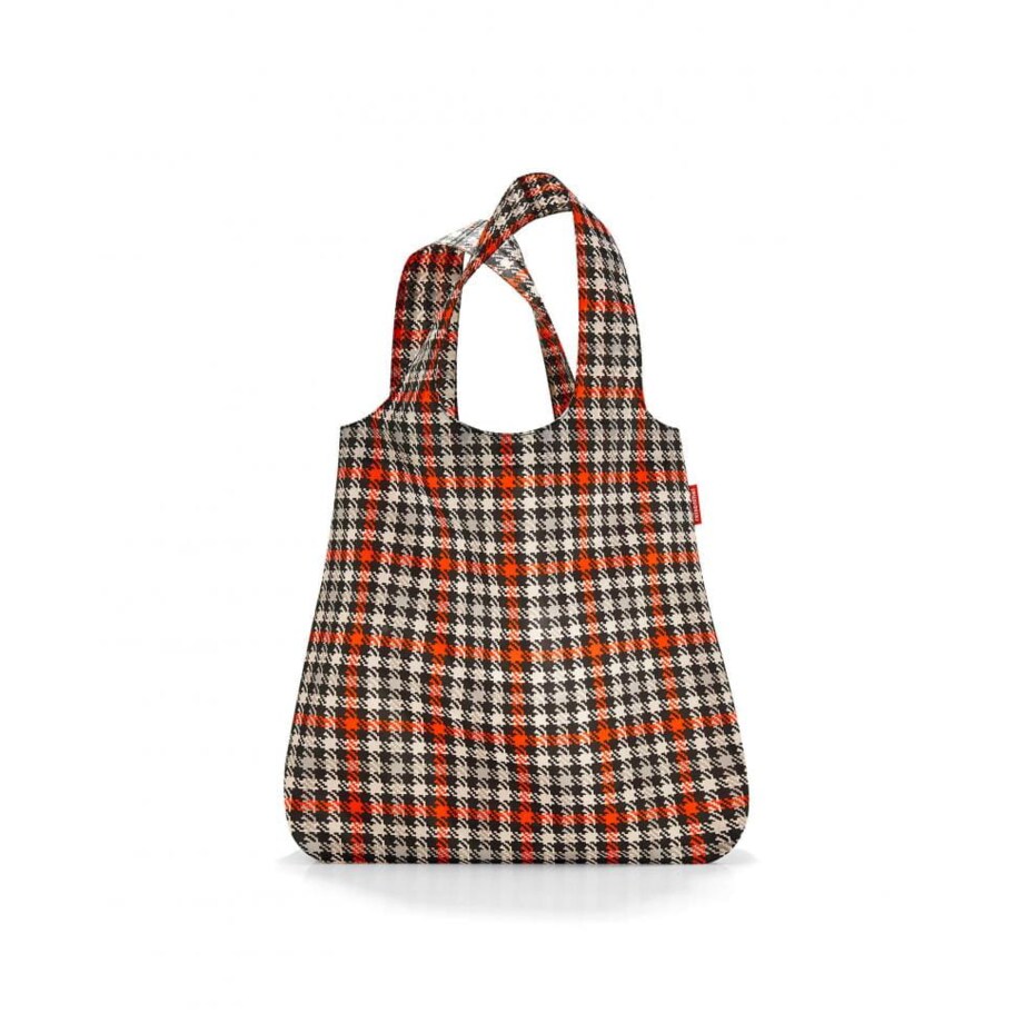 Siatka mini maxi shopper glencheck red, poliester, 15l