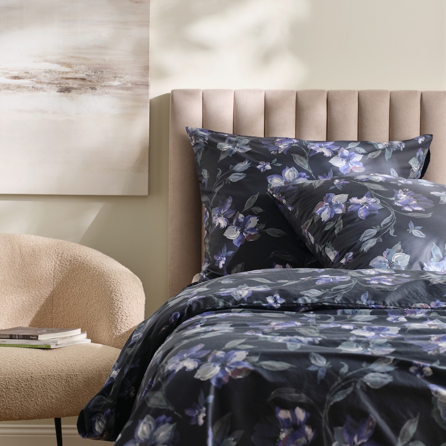 Pościel z bawełny satynowej Mondelia 160x200 cm z wzorem kwiatowym