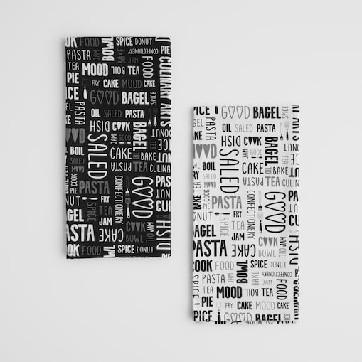 Komplet Ścierek Zifero 45x65 cm z motywem napisów