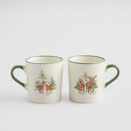 Komplet Kubków Hirvos z motywem zwierząt leśnych