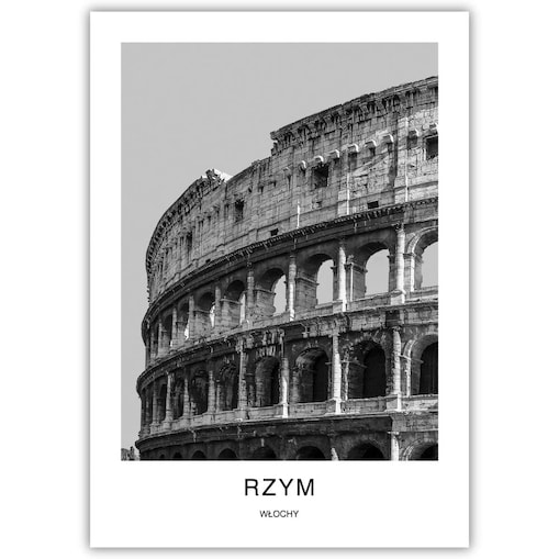 plakat rzym 50x70