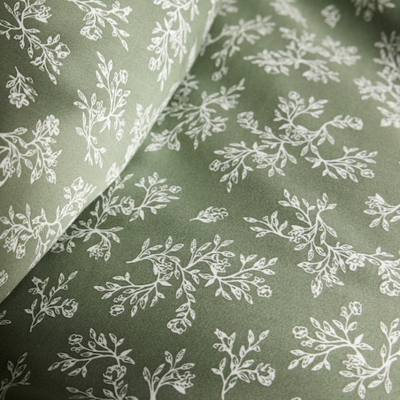 Pościel z bawełny satynowej Rosmarin 200x220 cm z motywem roślinnym