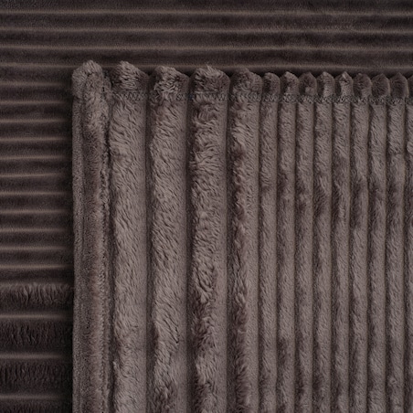 Jednokolorowy koc żakardowy Divite 150x200 cm