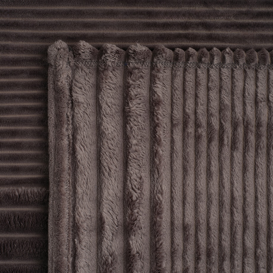 Jednokolorowy koc żakardowy Divite 150x200 cm