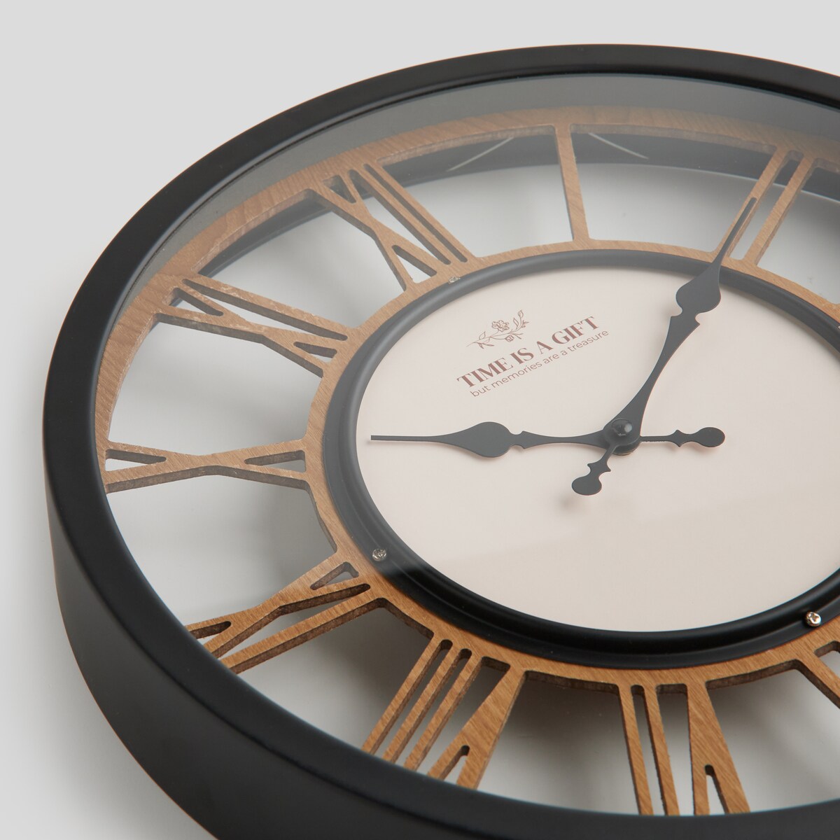 industrialny zegar ścienny eroma wood 2 ø 40 cm